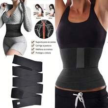 Women's Waist Trainer, Abdominal Control, Waist Shaper With Straps - 黑色 - 查看 4