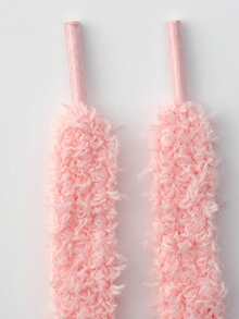 Winter New Plush Shoelaces Replacement, Cute Fluffy Flat Shoelaces, Suitable For Women Sneakers, Canvas Shoes Laces Replacement - Multicolor - View 20