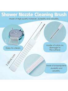 20pcs/10pcs Bathroom Shower Head Cleaning Brush, Anti-Clogging Small Brush, Pore & Crevice Cleaning Brush, Keyboard & Phone Hole Cleaning Tool