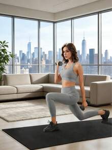 Mancuernas hexagonales de neopreno, paquete de 2, antideslizantes, a prueba de golpes y silenciosas; adecuadas para uso doméstico, yoga, pilates y entrenamiento de fuerza; ideales para entrenamientos en el gimnasio en casa y entrenamiento con pesas. - Negro - Ver 4