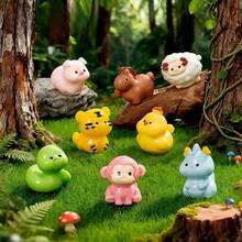 12pcs Fairy Garden Twelve Zodiac Mini Figurines - Assorted Shapes - Realistic Handmade Miniature Decor - DIY Decoration - Potted Plants - Outdoor Garden - Wedding - Patio - Yard And Garden Decor - Multicolor - View 2