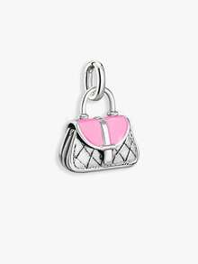 1pc Minimalist Unique 925 Sterling Silver Enamel Fashion Wallet Pendant, DIY Jewelry Accessory, Suitable For Men And Women - Style 7 - View 10