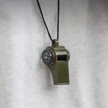 1/2pcs 3-In-1 Emergency Whistle With Compass And Thermometer - Survival Whistle, Outdoor Rescue Whistle, Camping Accessory, Survival Tool, Suitable For Camping, Hiking, Outdoor Adventure, Referee And Cheerleading, Multipurpose, Ideal Travel Accessory, Mountaineering, Camping Gear, Emergency Tool, Hiking Essential, Camping, Fishing, School And Competition Use, Great Gift For Men And Women, Birthday Gift - Multicolor - View 8
