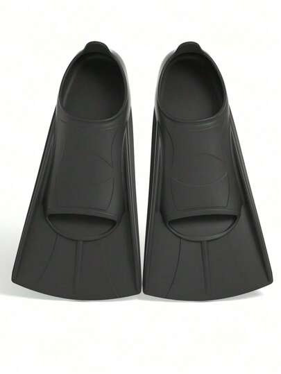 Swim Training Fins, Made Of Comfortable Silicone Material, Short Buoyancy Fins, Comes With Mesh Bag, Suitable For Adult Men And Women, Enhance Leg Strength, Essential For Beach, Beach Accessories, Pool Floats