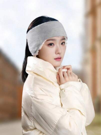 1 pièce Nouveau bandeau d'oreille d'hiver simple - Couvre-oreilles multifonctionnel coupe-vent à double couche pour les sports de plein air, le cyclisme, la course. Épais et chaud, convient pour les activités de plein air, le fitness, le cyclisme, la course, la protection solaire