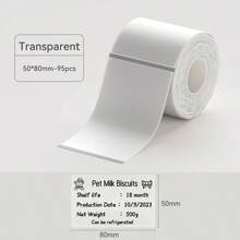 Cintas térmicas de etiquetas Niimbot - Rollos de pegatinas autoadhesivas blancas/de colores/transparentes, etiquetas de impresora compatibles con las impresoras térmicas portátiles mini Niimbot B1/B21/B3S/B31 - Multicolor - Ver 17