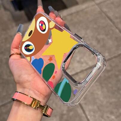 Funda para Teléfono - La funda para el teléfono de, el popular rapero, compatible con 17, 16, 15, 14, 13, 12, 11 Pro,, XX, RX, S, 87 Plus, con un marco de lente plateado metálico y una cubierta trasera suave transparente17,17 Pro