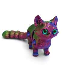 3D Printed Cat Statue Decor, Stylish And Realistic Figurine With Adjustable Joints, Posable In Various Poses, Suitable For Home, Party Decoration, Holiday & Birthday Gifts, Room Decor, Tabletop Display, Adds Ambiance (Random Eye Color)