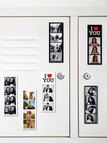1/3/5pcs Customized Rectangular Fridge Magnets, Personalized With Photos, 5 Styles Available, Suitable For Couples Anniversary, Valentine's Day, Students Photo Display And Memo - Multicolor(Paper Fridge Magnets) - View 9