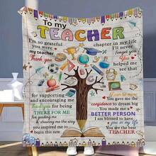 Teacher Appreciation Gifts , Best Teachers Day Gifts From Student, End Of Year Teachers Gift Idea, Teacher Gifts For Graduation Birthday Back To School Blanket,Super Soft Flannel Printed  Blanket,As Birthday Gifts, Family, Wedding, Souvenir Blankets, Polyester Blankets Suitable For All Seasons, Washable, Machine Washable, Lightweight, Breathable, Comfortable, Warm, Unique, 280gsm For Him, Her Personalized Ideal Gifts For Her, Him,  Perfect Nap, Camping, Travel, Home, Daily Life, Office Decoration, Birthday, Anniversary, Valentine's Day, Thanksgiving, Christmas, Halloween, Mother's Day, Father's Day, Wedding, New Year Gifts ,Sofa,Bed,Car,Bedroom,Living Room,Office,  Outdoor Camping, Beach,Wall Decoration - Nhiều màu 33 - Xem 2