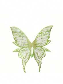 1pc Metallic Gold Butterfly Fairy Wings, Suitable For Various Festivals, Bars, Parties, Cosplay, Music Festivals - Multicolor - View 2