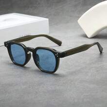 1 Pair Retro Thick Oval Small Frame High-End Glasses - A - View 2