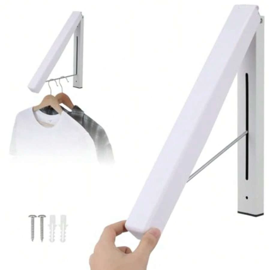 CYPNTendedero De Pared Plegable con Varilla De Acero Inoxidable Soporte para Ropa Extensible para Baño Balcón Y Hogar Mini Estante para SecadoFashion - 219727475 - Ver 1