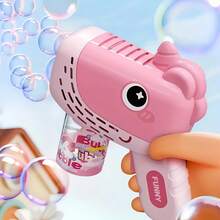 Unicorn Themed Automatic Bubble Machine - Handheld Bubble Toy Gun, Suitable For Outdoor Weddings, Parties, Beach Toys, Easter Gifts, Christmas Gifts, And Birthday Gifts Loved By Both Men And Women (Bubble Liquid And Batteries Not Included) - Multicolor - View 6