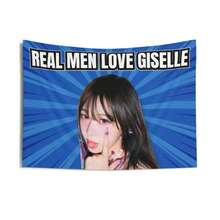 Aespa Ningning America Flag Tapestry, Drama Kpop Flag Tapestry, Aespa Ningning Merch, Gift Ideas - Multicolor - View 1