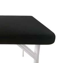 Cocktail Fitted Spandex Stretch Square Table Covers Caps Elastic Square Tablecloth Black Table Topper 34x34 Inch,34inchx34inch(Square),Black - Black - View 4