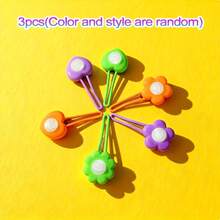 1pc/3pcs Flower/Heart Shaped Pet LED Luminous Pendant, Night Safety Anti-Lost Collar Charm, Suitable For Cats And Dogs - Multicolor - View 5