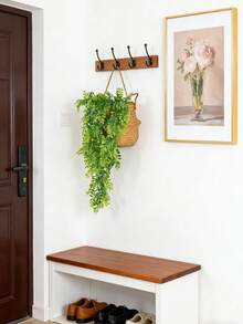 1PC 29.92inch Artificial Hanging Green Plants, Grapefruit Leaf Hanging, Artificial Plant Decoration, Fake Hanging Green Plants, Simulated Plants, Suitable For Home Room Decoration, Indoor Shelf Decoration, Outdoor Wall Garden Decoration - Green - View 9