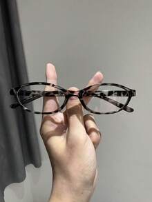 1-3pcs Women's Cute Small Oval Fashion Glasses, Multi-Color Matching, For Writing, Reading, Office, School, Outfit Pairing, Daily Use - Colorless - View 16