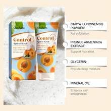 OceAura 杏子身体及足部磨砂膏，温和去角质，清洁、保湿及滋养身体护理