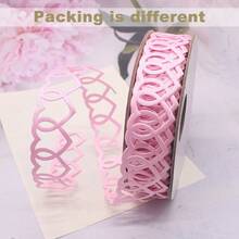 1 Rollo de 900cm de Cinta de Encaje con Corazones Huecos, Cinta para Empaquetar Pasteles, Cinta Decorativa para Ramos de Flores del Día de San Valentín - Multicolor - Ver 7