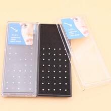 40pcs/Set 2mm Assorted Colorful Crystal Stainless Steel Nose Studs With Box