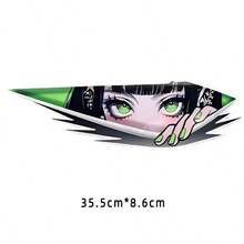 2D Anime Car Sticker, Japanese Cartoon Girl Vinyl Decal For Car Exterior, Motorcycle, Electric Scooter, Computer Case Decoration, Waterproof And Sunproof Material Won't Damage Car Paint, Creative Itasha Style Accessory To Add Personalized And Visual Impact For Anime Fans And Car Modification Enthusiasts - Multicolor - View 13