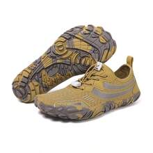 Nouvelles chaussures de surf et de plongée unisexes pour l'extérieur, chaussettes aquatiques respirantes pour les sports nautiques, la plage, la course, le fitness, le yoga, la randonnée, avec une semelle souple, antidérapante, amortissante, chaussures de sport casual, noires - Kaki - Voir 8