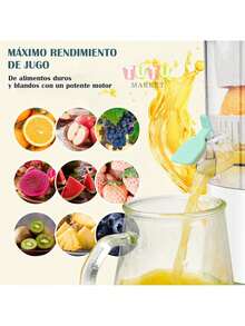 Exprimidor EléCtrico InaláMbrico, Recargable, MáQuina Exprimidora De CíTricos Con Carga USB, PortáTil Exprimidor Manual Con Cable De Carga, Extractor De Frutas PortáTil Con USB, MáQuina InaláMbrica De Jugo De CíTricos, Exprimidor EléCtrico De CíTricos, Prensa PortáTil Para Naranja, LimóN Y Pomelo, De Un Solo BotóN, FáCil De Usar Y Limpiar, Para Uso DoméStico, Dormitorio, Viaje Y Exterior, Adecuado Para Naranjas, Limones, Pomelos Y Otras Frutas - Blanco - Ver 5