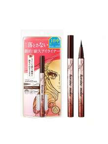 KISSME Hua Ying Mei Kou Shimmering Long-Lasting Smooth Liquid Eyeliner - #03 Natural Brown / 0.4ml - View 1