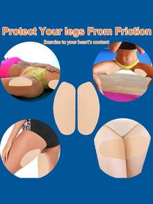 2/4/8/16pcs Disposable Non-Woven Thigh Chafing Guards, Suitable For Plus Size. These Soft And Breathable Thigh Chafe Guards Effectively Prevent Thigh Friction And Protect The Skin. - Multicolor - View 5