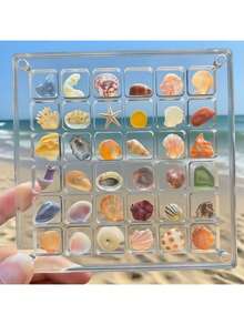 1 pieza Caja de almacenamiento de acrílico transparente de 36 ranuras, estuche de exhibición de especímenes de piedras de playa en miniatura, caja de colección de insectos, organizador de mujeres, esencial de viaje, almacenamiento para dormitorio universitario, caja de almacenamiento de conchas, caja de almacenamiento de arte, caja de exhibición de escritorio, caja de almacenamiento de joyas, organizador de almacenamiento de joyas - Multicolor - Ver 4