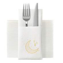 Bộ 10 chiếc dao nĩa khăn ăn dùng một lần in hình chúc phúc Ramadan, với họa tiết trăng lưỡi liềm Ramadan, thích hợp để trang trí nhà cửa, trang trí lễ Eid Al-Fitr, lễ kỷ niệm Ramadan, Eid Al-Adha, tiệc Ramadan Hồi giáo. - Nhiều màu - Xem 3
