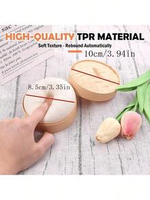 1/2/3/4个饺子造型挤压玩具，饺子减压球，包子造型挤压玩具减压球，成人礼品带蒸笼 - 彩色 - 查看 4