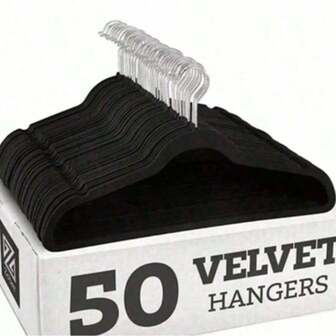 Premium Velvet Hangers,Non-Slip Thin Flocked Felt Hangers, Sturdy Clothes Hangers, Heavy Duty Coat & Suit Hangers, Durable Suit Hangers For Closet Use, Ideal Closet Supplies 1pc