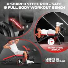 Squat Rack Multi-Function Power Cage Rack With Adjustable Weight Bench Squat Rack With Pull-Up Bar J-Hooks More Training Attachment For Home Gym - Squat Rack With WheelsBench - View 4