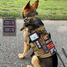 Patches Removable Tactical Hook Loop Harness Embroidered In Training Patch Do Not Pet WorFKing Dog Patch For Vest Harnesses Collars Leashes,StyleB - StyleB - View 4