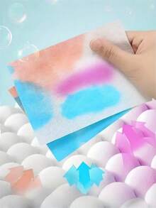 150pcs Laundry Sheets, Stain Removal Wipes, Anti-Discoloration Washing Paper, Absorbent Household Cleaning Wipes Similar To Cloth Texture Paper Towels - Multicolor - View 6