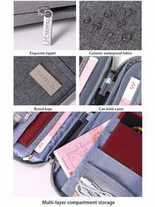 Waterproof Passport Holder, Unisex Multifunctional Passport Wallet, Portable Travel Passport Cover, Credit Card Holder, Suitable For Airplane Travel, Vacation, Back To School Season - Multicolor - View 5