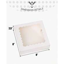 Cajas automáticas para panadería, Cajas para pastelería con ventana - Negro - Ver 6