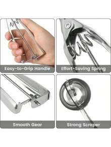 1/3pcs Stainless Steel Ice Cream Scoop, Ice Cream Spade, Ice Cream Digging Spoon, Kitchen Tool, Ice Cream Scoop, Ice Cream Spade, Fruit Digging Spoon, Dessert Spoon - Multicolor - View 8