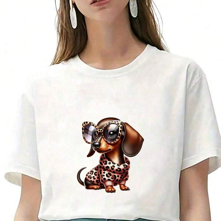 1pc/2pcs/3pcs Dachshund Dog Heat Transfer Stickers - Mixed Color Vinyl Heat Press Decals For T-Shirts, Jeans, Masks, Backpacks - DIY Seasonal Decoration, Home Decor, Holiday Apparel Customization, Easy To Apply, Durable Home Decor - Multicolor - View 5