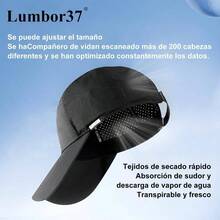 Lumbor37 Gorra de Bisbol, Ajustables Gorra para Hombres y Mujeres, Sombrero de Sol Fresco, Transpirable para Deportiva, Casual, Runing - Negro - Ver 8