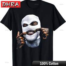 FUNNY GANGSTER GANGSTA HIP HOP HIPHOP GOLD TEETH HUSTLE T-Shirt Tees Unique Aesthetic Y2K Tees Shirts for Funny Shirts Japan - Negro - Ver 1