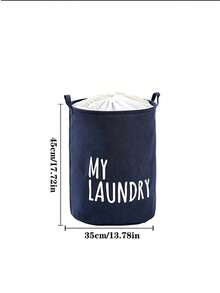 Foldable Waterproof Fabric Laundry Basket, Large Size Dirty Clothes Storage Bin, Bathroom Toy Organizer, Minimalist & Practical