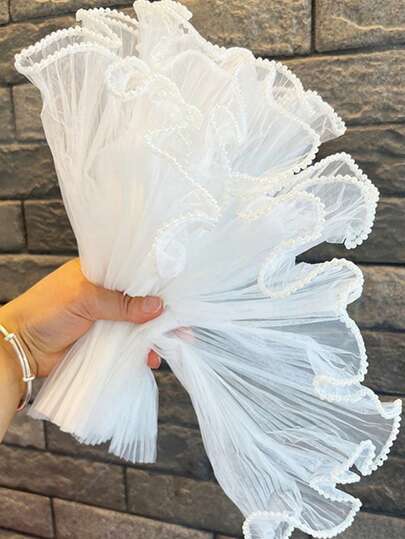 1 Roll Floral Wrapping Paper, Suitable For Occasions Like Valentine's Day, Wedding, Birthday, Crinkled Wavy Floral Wrapping Paper, Can Be Used For Wedding, Valentine's Day, Various Occasions Decoration, Including Valentine's Day, Graduation Ceremony, Etc.