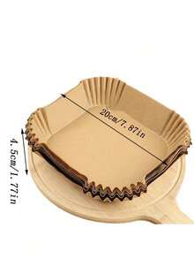 Air Fryer Parchment Paper Liners, Oil Absorbing Sheets, Baking & Roasting Silicone Paper Pads, Square & Round Shapes - Square - View 5