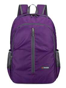 Outdoor Casual Large Capacity Lightweight Foldable Backpack, Suitable For Outdoor Sports, Travel, Hiking, Made Of Nylon Fabric - A - View 12