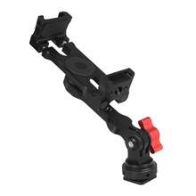 Universal Mobile Phone Holder Clip Clamp Cold Shoe Base 1/4 3/8 Tripod Adapter Mount Knob Lock For 62~87mm Smartphones Bracket - Black - View 6