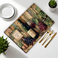 1 Peça Tapete de Secagem com Padrão de Cozinha, Adequado para Cafeteira, Pia, Tigelas e Utensílios, Tapete de Cozinha Multiuso, Essencial para Decoração de Casa e Cozinha, Parte do seu Estilo e Decoração Aconchegante de Outono/Inverno - Multicolorido 2 - Visão 4